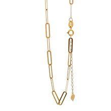 Load image into Gallery viewer, 18K Gold Bracelet Paperclip 6.5 inches plus 1 inch - Rafant
