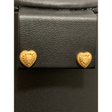Load image into Gallery viewer, 18K Gold Earrings Studs Screw Type Heart 0.43 grams - Rafant
