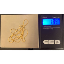 Load image into Gallery viewer, 18K Gold Necklace Chain 17.5 inches 1.89 grams - Rafant
