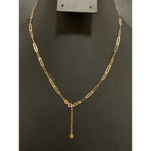 Load image into Gallery viewer, 18K Gold Necklace Chain Paperclips 16 inches plus 1 inch - Rafant
