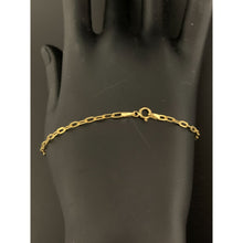 Load image into Gallery viewer, 18K Gold Bracelet Paperclip Bracelet 7.5 inches 1 gram - Rafant
