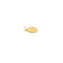 Load image into Gallery viewer, 18K Yellow Gold Pendant Saint Benedict Round Tiny 1.65 grams - Rafant
