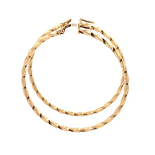 Load image into Gallery viewer, 18K Yellow Gold Earrings Hoops Spiral Extra Large 1.87 grams - Rafant
