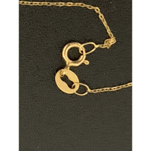 Load image into Gallery viewer, 18K Gold Necklace Chain 17.25&quot; with Round Circle Dolphin Pendant 1.28 grams - Rafant
