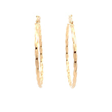 Load image into Gallery viewer, 18K Gold Earrings Hoops Spiral - Rafant
