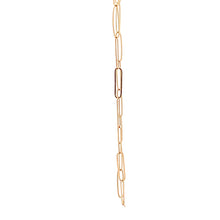 Load image into Gallery viewer, 18K Yellow Gold Bracelet Paperclips 1.01 grams 8 inches - Rafant
