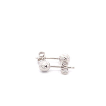 Load image into Gallery viewer, 18K White Gold Earrings Stud Ball Small 0.77 grams - Rafant
