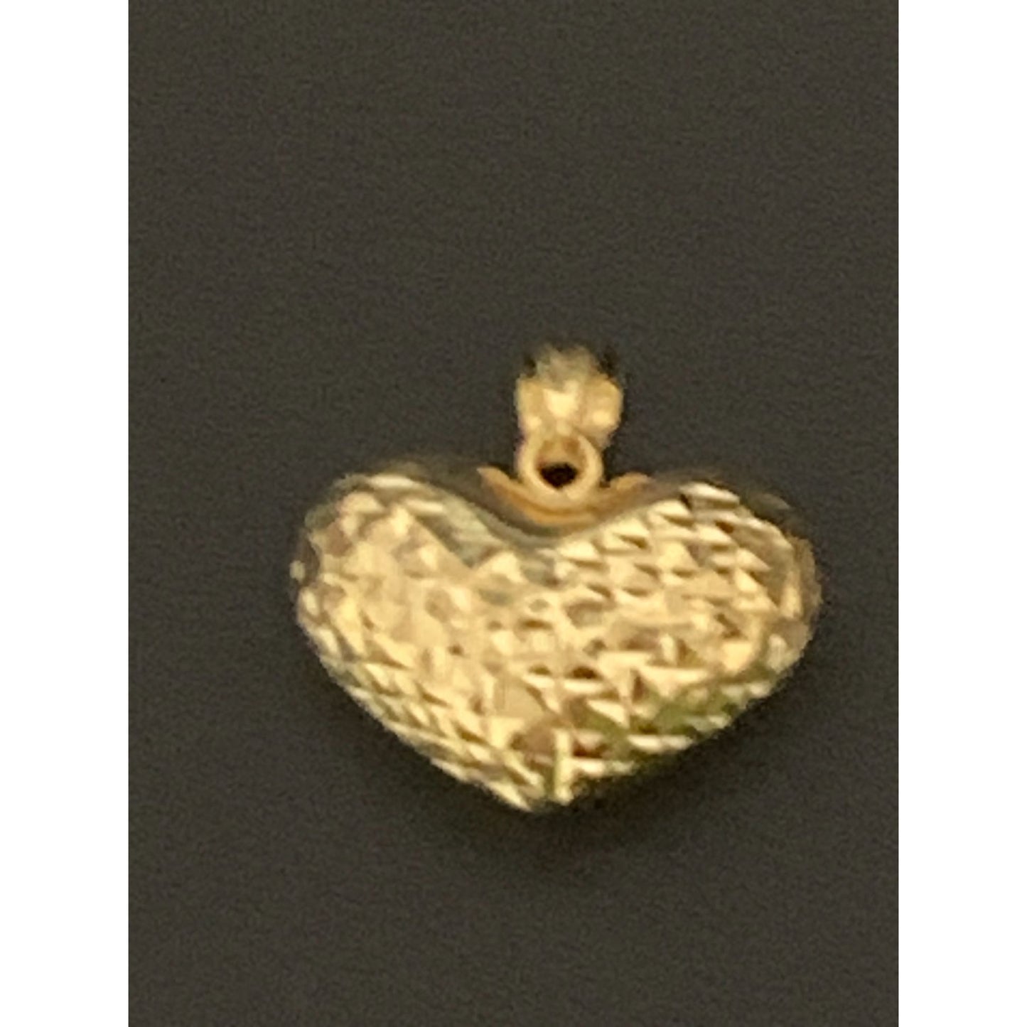 18K Gold Pendant Puffed Heart 1.77 grams - Rafant