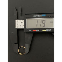 Load image into Gallery viewer, 18K Gold Earrings Hoops Beads Small Tiny 0.62 grams - Rafant
