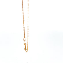 Load image into Gallery viewer, 18K Gold Necklace Chain 17.75 inches Pendant Flower 1.36 grams - Rafant
