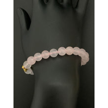 Load image into Gallery viewer, 24K Gold Piyao Pixiu Lucky Charm Bracelet Rose Quartz Gemstones - Rafant
