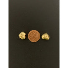 Load image into Gallery viewer, 18K Gold Earrings Stud Puffed Heart 1.77 grams - Rafant
