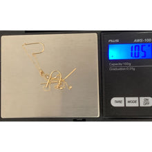 Load image into Gallery viewer, 18K Gold Earrings Threader Beaded White Yellow Gold 1.05 grams - Rafant
