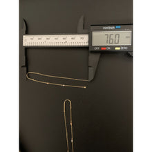 Load image into Gallery viewer, 18K Gold Earrings Threader Beaded White Yellow Gold 1.05 grams - Rafant
