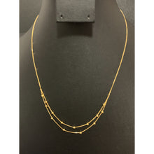 Load image into Gallery viewer, 18K Gold Necklace Beaded 18 inches 0.99 grams - Rafant
