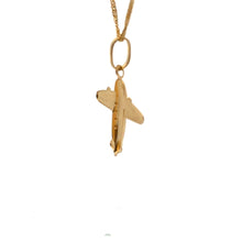 Load image into Gallery viewer, 18K Gold Necklace 17.5 inches Airplane Pendant 1.83 grams - Rafant
