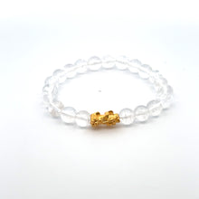 Load image into Gallery viewer, 24K Gold  Lucky Charm Piyao Pixiu Bracelet Natural Gemstones Birthstones Feng Shui - Rafant
