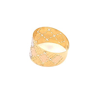 Load image into Gallery viewer, 18K Gold Ring Tricolor Size 7 - Rafant
