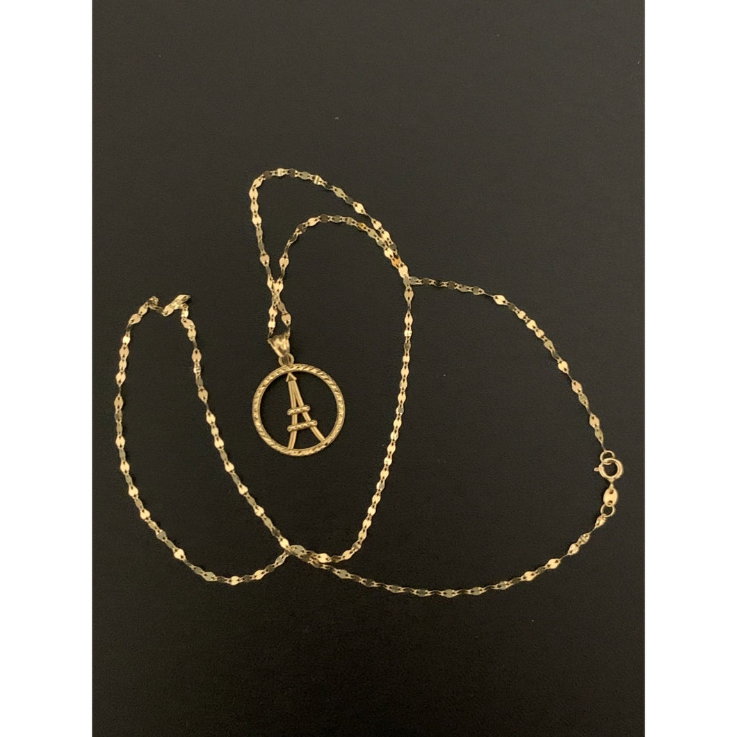 18K Gold Necklace Chain 17.75
