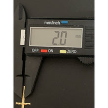 Load image into Gallery viewer, 18K Gold Necklace Chain 17.50 inches with Cross Pendant 1.47 grams - Rafant
