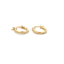 Load image into Gallery viewer, 18K Gold Earrings Hoops Tiny 0.79 grams - Rafant
