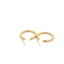 Load image into Gallery viewer, 18K Yellow Gold Earrings Hoops 1 gram - Rafant
