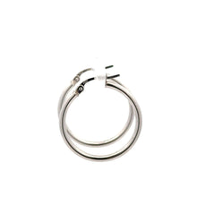 Load image into Gallery viewer, 18K Gold Earrings Hoops Polished 1.23 grams - Rafant

