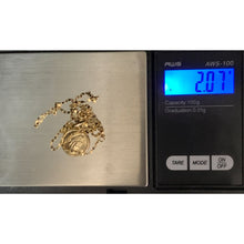 Load image into Gallery viewer, 18K Gold Necklace Chain 17.75&quot; with Woman Lady Pendant 2.07 grams - Rafant
