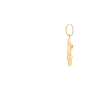 Load image into Gallery viewer, 18K Yellow Gold Pendant Hand of Fatima Red Glass 1.03 grams - Rafant
