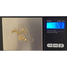 Load image into Gallery viewer, 18K Gold Necklace Chain 17.25&quot; with Round Circle Dolphin Pendant 1.28 grams - Rafant
