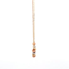 Load image into Gallery viewer, 18K Gold Necklace Chain Pendant Tricolor Beads Charms 1.31grams - Rafant
