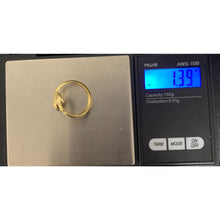 Load image into Gallery viewer, 18K Gold Ring Double Heart 1.39 grams S 7.75 - Rafant
