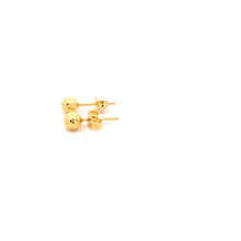 Load image into Gallery viewer, 18K Yellow Gold Earrings Stud Ball Small 0.86 grams - Rafant

