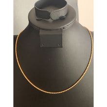 Load image into Gallery viewer, 18K Gold Necklace Rope Chain Only 17.75 inches 1.69 grams - Rafant
