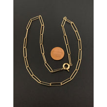 Load image into Gallery viewer, 18K Gold Necklace Paperclip 17.25 inches 2.91 grams - Rafant
