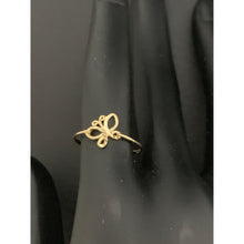 Load image into Gallery viewer, 18K Gold Ring Butterfly Size 6 Lightweight 0.87 grams - Rafant
