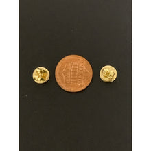 Load image into Gallery viewer, 18K Gold Earrings Stud Circle Round Tricolor 1.52 grams - Rafant
