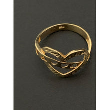 Load image into Gallery viewer, 18K Gold Ring Heart 2.31 grams Size 7.5 - Rafant
