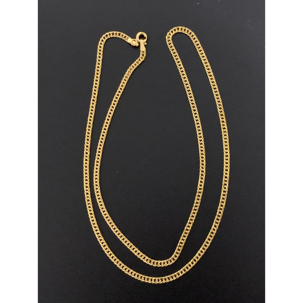 18K Gold Necklace Chain Only 3.72 grams 19.75 inches - Rafant