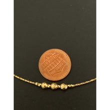 Load image into Gallery viewer, 18K Gold Necklace Omega Soft Beaded Flexible 15.75 inches 1.57 grams - Rafant
