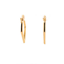 Load image into Gallery viewer, 18K Yellow Gold Earrings Hoops Triangle - Rafant
