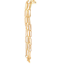 Load image into Gallery viewer, 18K Yellow Gold Necklace Chain Paperclip 16 inches 1.39 grams - Rafant
