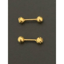Load image into Gallery viewer, 18K Gold Earrings Balls Stud Very Tiny 0.73 grams - Rafant
