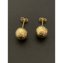 Load image into Gallery viewer, 18K Gold Earrings Stud Balls 1.06 grams - Rafant
