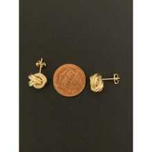 Load image into Gallery viewer, 18K Gold Earrings Stud Knot 2.22 grams - Rafant
