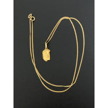 Load image into Gallery viewer, 18K Gold Necklace Chain 18 inches with Face of Jesus Pendant 1.53 grams - Rafant
