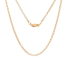 Load image into Gallery viewer, 18K Yellow Gold Necklace Chain Rolo Link 2.31 grams 19.75 inches - Rafant
