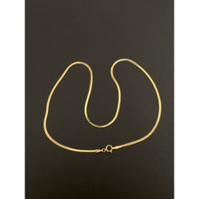 Load image into Gallery viewer, 18K Gold Necklace Chain Flat 14.75 inches 1.87 grams - Rafant
