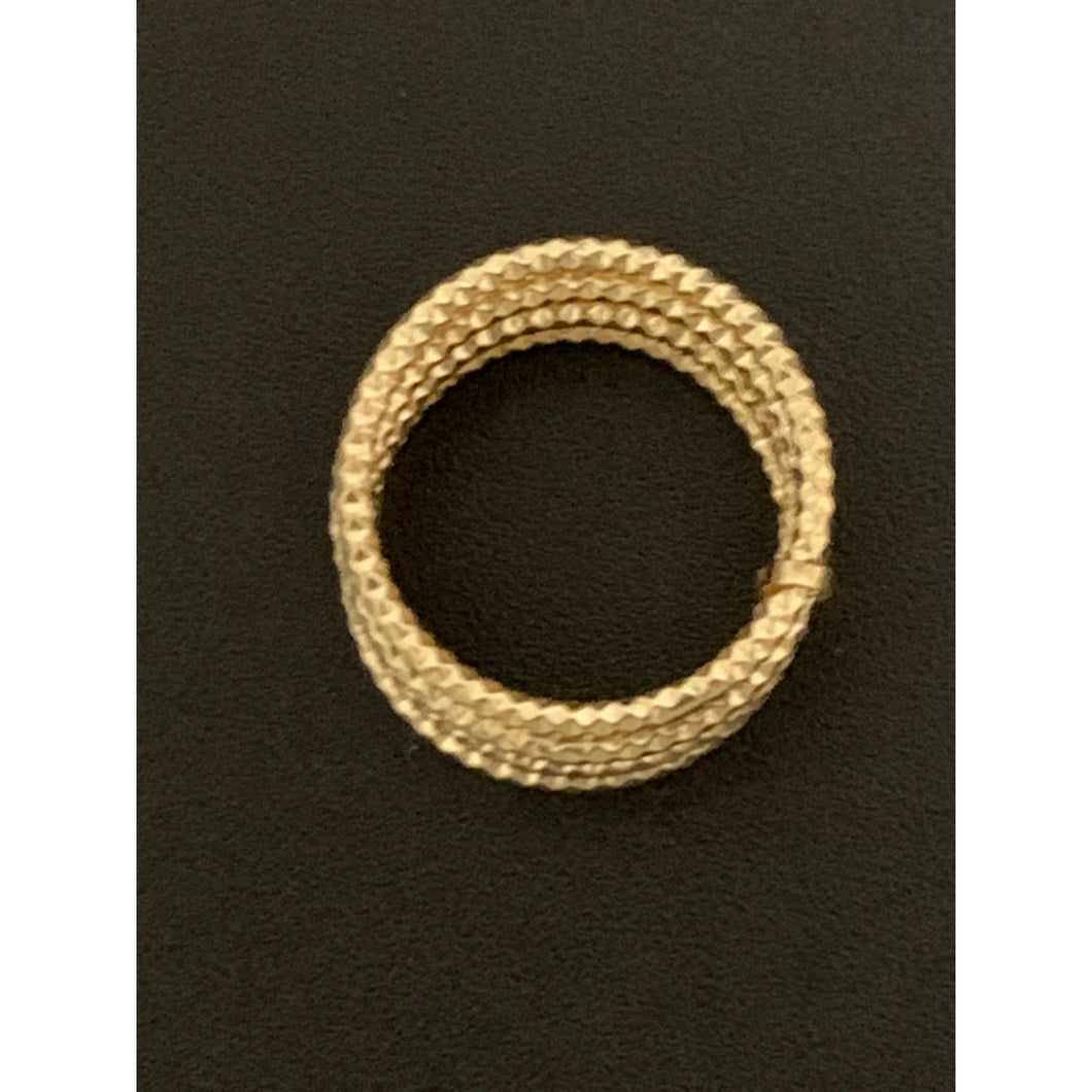 18K Gold Ring Five Days 1.55 grams Size 6.5 - Rafant