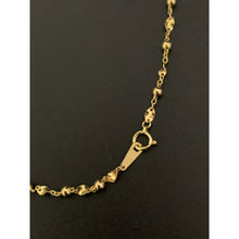 Load image into Gallery viewer, 18K Yellow Gold Necklace Chain Beads 16 inches - Rafant
